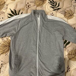 James Perse Standard Gray Full-Zip Jacket - Size 1 (Small)